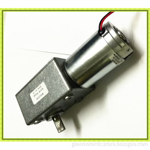 Long lifetime little backlash high toque 30 rpm 12 volt worm gear motor